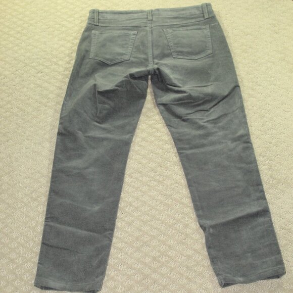 Fabrizio Gianni Women's 6 Grey Stretch for High Comfort Mini Corduroy Pants - Picture 2 of 6